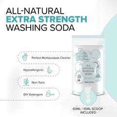 2 Pounds All-Natural Washing Soda (Soda Ash), Product of the USA. Recyclable …