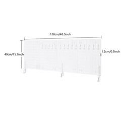4* 46.5*15.7in Desk Partition Panel Desk Partition Pegboard Desk Privacy Panels