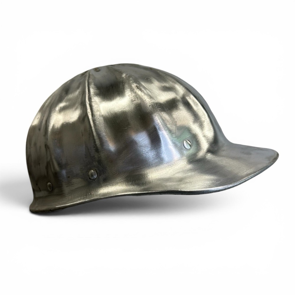 Vintage Fibre Metal Superlite Hard Hat Aluminum Safety Helmet USA