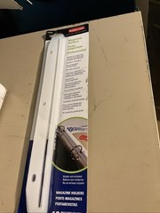 Rubbermaid Magazine Holder Three-Ring Binder 12 Magazine Holders Plastic clear