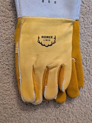 Black Stallion 850L Welding Gloves. Nomex Lined Elkskin Stitch. Size Large. NEW