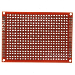 5cm x 7cm Red PCB Printed Circuit Board, 5 Pack, 432 Holes, 32 Pads