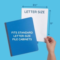 10 Blue Classification Folders with Dividers – Employee Personnel File Folder…