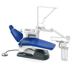 TUOJIAN Dental Unit Chair Computer Controlled DC Motor PU Hard Leather +Stool