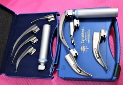 PREMIUM SET OF 5 LARYNGOSCOPE MACINTOSH MAC INTUBATION BLADES ANESTHESIA