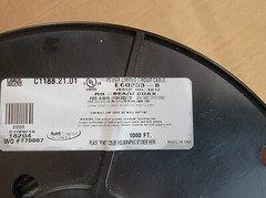 100’ Carol RG-58/AU RG-58 AU Coax Coaxial Cable 50 Ohms 20 awg Tinned Copper