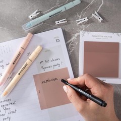 Aesthetic 50 Sheets 3×3” Clear Sticky Tabs – Ideal for Bible Journaling & More