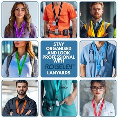 ROLSELEY Printed or Plain Lanyards – Personalized custom Neck Strap with Text