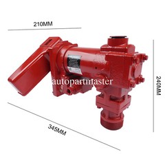 Fuel Transfer Pump with Nozzle Kit 12 Volt 20 GPM for Diesel Gasoline Kerosene