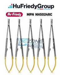 Lot of 5 HU FRIEDY Castroviejo straight Needle Holder 7″ 18cm NH5024SiM NH5024RC