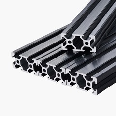 Uimoso 5PCS 78.7 in T Slot 2040 Aluminum Extrusion Linear Rail, Anodized Finish