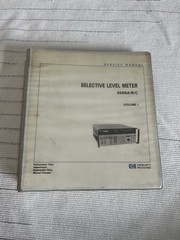 HP 3586A/B/C Selective Level Meter Service Manual Volume 1 P/N 03586-90002
