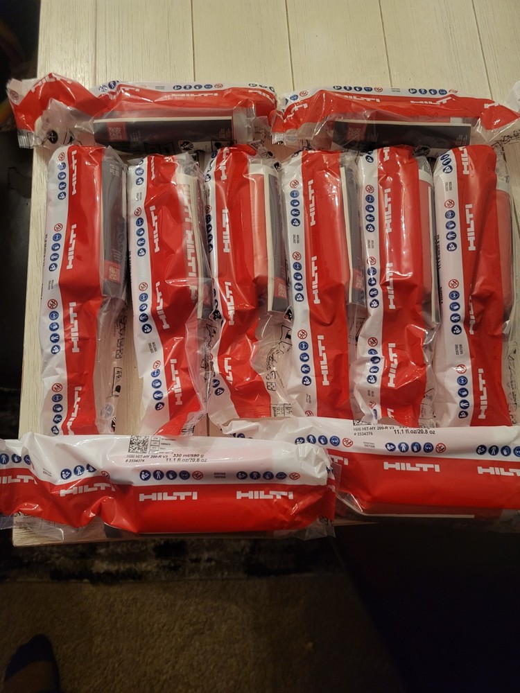 10 tubs of Hilti HIT-HY 200-R V3 Epoxy Adhesive 11.1 fl. oz. ( Exp 2026/SET/30