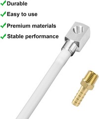 12″ Marine Fuel Tank Pickup Tube, Polyethylene Fuel Pickup Tube with Brass Ba…