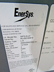✌️ENERSYS NIP3-IN-4Y FORKLIFT BATTERY CHARGER 3PH 480VAC DC VOLTS 24/36/48 CELLS