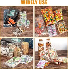 Cellophane Bags Self Adhesive 500Pcs Clear Resealable Bags 3 Sizes 3X4 4X6 5X7 C