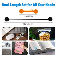 Silicone Magnetic Cable Ties Reusable Cord Organizer Twist Ties Silicone Cord…