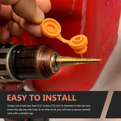 8 Pcs Gas Can Vent Caps, Plastic Fuel Jug Vent Cap Leakproof Spout Cover, Collar