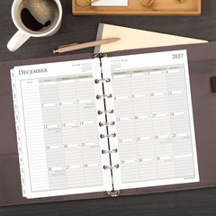 At-A-Glance 2027 481-285Y Weekly Monthly Planner Refill, Size 4, 5-1/2 x 8-1/2″