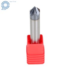 2Pc Double End 3/8″ 4 Flute 90 Degree 2-1/2″ Overall Length Carbide Chamfer Mill