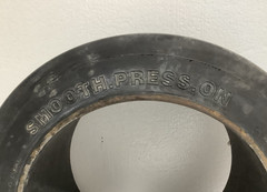 Dobermann 18x8x12.125 Forklift Tire Smooth Press-On Cushion 18x8x12-1/8