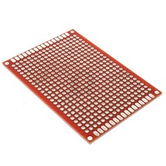 5cm x 7cm Red PCB Printed Circuit Board, 5 Pack, 432 Holes, 32 Pads