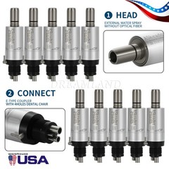 10pcs ASkeadnt Dental Low Speed Handpiece Air Motor E-type 4 Holes FX