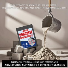 Concrete Super Plasticizer, Concrete Admixture, 8 Ounces High Range Water Red…