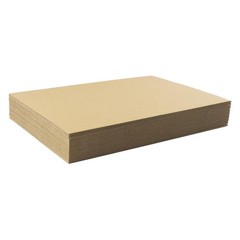 Golden State Art, 25 Pack 9×12 Corrugated Cardboard Sheets, Flat 9×12, Brown