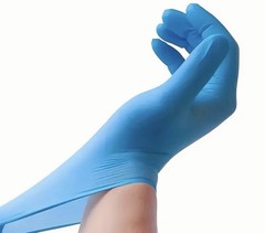 MedPride Endeavor 4.0 Nitrile Powder-Free Medical Exam Gloves Blue L PCS 200