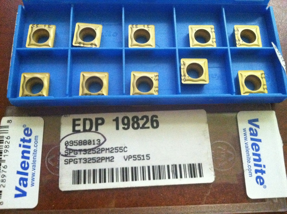 Valenite Spgt3252pm255c Spgt3252pm2 Vp5515 Carbide Turning Inserts, Qty 10