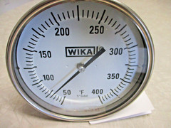 WIKA Thermometer Temperature Gauge 0-400F, 5″ Display, 12″ Stem, 1/2″ NPT Conn.