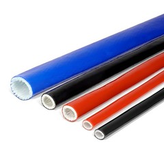 Silicone / Fibreglass Fire Sleeving Protective Heat Shield Sleeve 4mm to 100mm