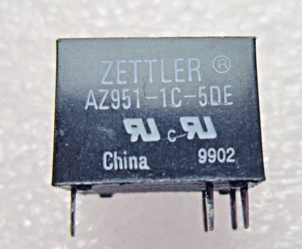 AZ951-1C-5DE ZETTLER SUBMINIATURE POWER RELAY 5-PC LOT