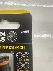 Klein Tools 32933M 6-in-1 Impact Rated Flip Socket Set, Metric