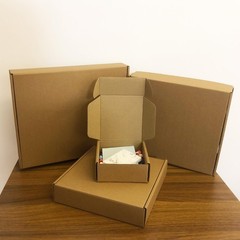 5x5x2 inches Shipping Boxes Set of 25, Brown Corrugated Mailing Cardboard Box…