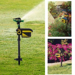 Yard Garden Animal Water Spray Repeller Dog Cat Deer Sprinkler Repellent Solar
