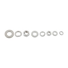192PCS Stainless Steel Heavy Duty Hex Bolt/Nut Kit M6/M8/M10 304SS w/Washers