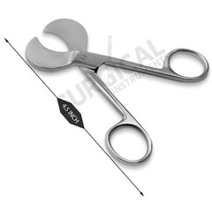 German Grade Umbilical Cord Cutter (Cord Scissors) 115mm Straight Gynecology