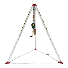 Confined Space Tripod Kit w/ 1200lb Winch 5-6.5ft Adjustable Legs Rescue Tripod