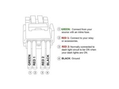 POWER Symbol – LED Push Button Rocker Switch – Direct Replacement (Fit: TOYOTA)