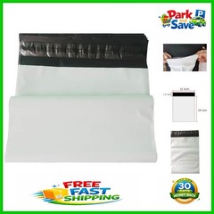 Pack of 10 Self-Sealing 15×19 Inch White Poly Mailers for E-commerce Shipping