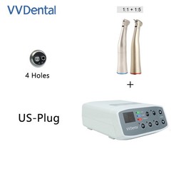 VVDental LED Brushless Electric Micro Motor with 1:1+1:5 LED Handpiece NEW