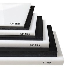 High-Density Polyethylene (HDPE) Plastic Sheet 1/2″ Thick 12″ x 16″