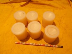 6 pc lot NATURAL NYLON ROD machinable plastic bar bushing round 2″ OD x 2-1/4″ L