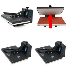 16×24 Inches Heat Press Machine 1800w Clamshell Sublimation Printer For T-shirt