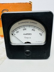 SIMPSON Panel AC AMP METER 0-400 AC Amperes Alternating Current F.S.-400/5ACA #2