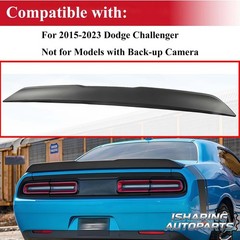 Rear Spoiler Wing 2015-2023 Dodge Challenger Gloss Black ABS OEM No Camera Hole