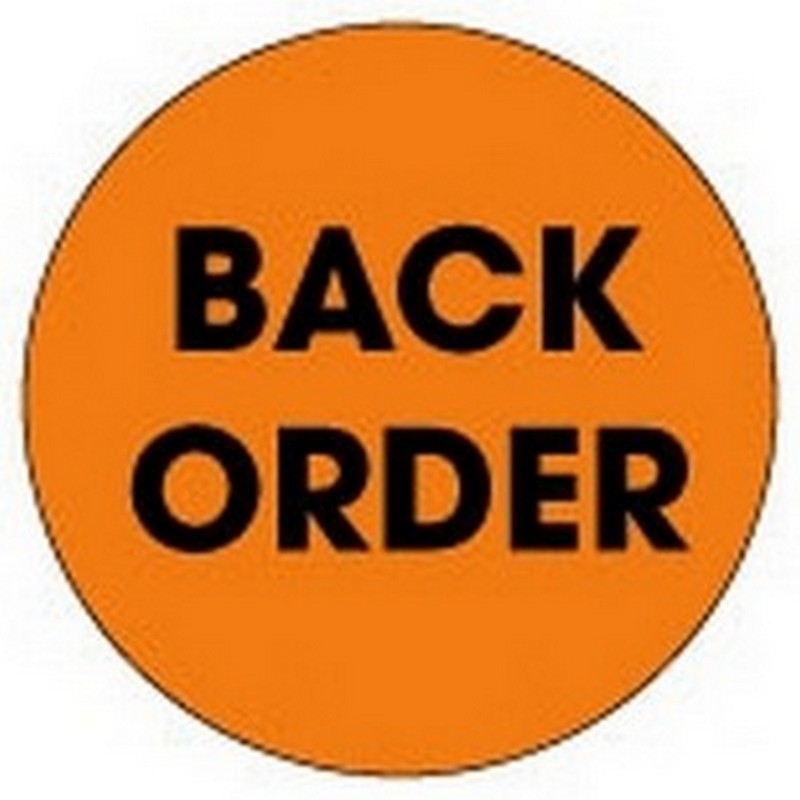 2″ Diameter Back Order Circle Labels (500 per Roll)