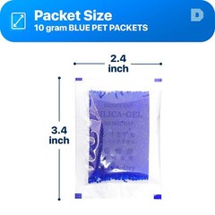 10 Gram 25 Packets Blue Indicatingblue To Pink Silica Gel Packets Desiccants